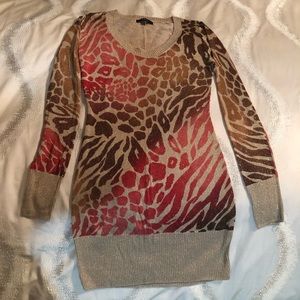 Express women’s animal print tunic